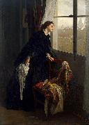 Gustave Leonard de Jonghe Changeable Weather oil painting on canvas
